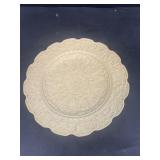 English salt, glazed plate