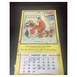 1950 Connersville AERIE Calendar fraternal order