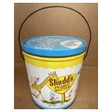 Shedds peanut butter advertising can