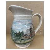 Hull pottery, hand-painted water, pitcher