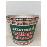 Cream, cottage cheese, wax container, vintage