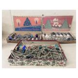 Vintage Christmas tree lights in original