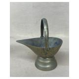 Miniature brass coal bucket