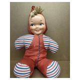 Plastic face carnival doll vintage