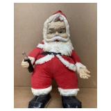 Rubber face plush vintage Santa Claus