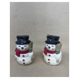Christmas snowman candles