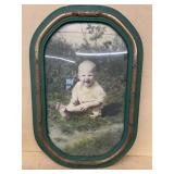 Antique frame photo of baby