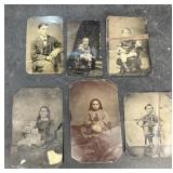 Tin types of children