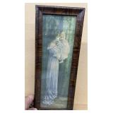 Antique frame, photo of mother and child