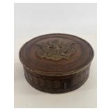 Stevens Candy tin embossed eagle