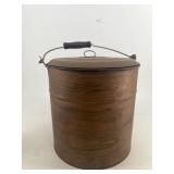 Copper painted bucket