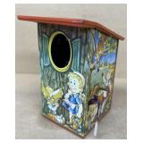1950s TIN mechanical birdhouse does work