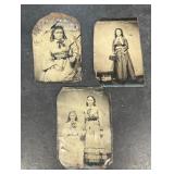 Tin types of young ladies