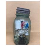 Blue ball perfect mason jar number 10 with zinc