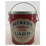 Decker's pure large advertising canned piqua Ohio