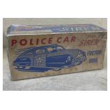 1950s police car with siren friction Drive box