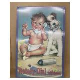 1998 Rotary Dial, telephone advertising metal sign