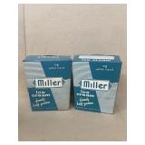 Miller dairy ice cream advertising containers