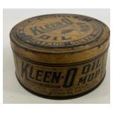 KLEEN oil mop advertising can