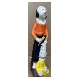1979 olive oil and sweet pea rubber figure