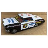 1950s tin toy police car