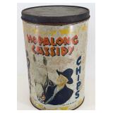 Hopalong Cassidy potato chip Tin, 1950