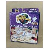 1993. The Flintstone stamp and color set.