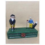 Cast-iron golf, mechanical bank
