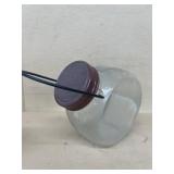 Ribbed counter storage jar vintage