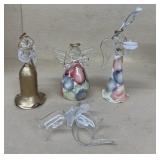 Glass angel Christmas ornaments