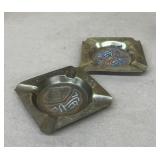 Brass ashtrays