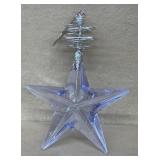 Glass star Christmas ornament