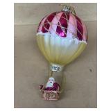 Santa Claus, hot air balloon Christmas ornament