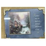 Thomas Kincaid print with paper