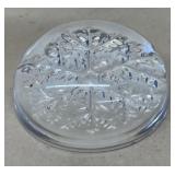 France crystal snowflake paperweight