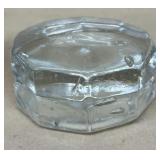 Clear, glass nugget paperweight