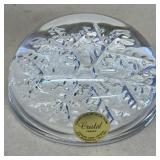 Snowflake paperweight crystal France