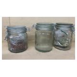Glass canister jars