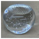 Clear bubble paper weight