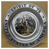 RWP pewter spirit of 76 plate