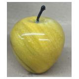 Yellow apple marble paper weight