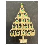 Christmas tree brooch