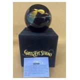 SATURN Glass Eye Studio paperweight