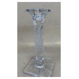 Clear glass candle holder
