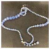 Blue beaded necklace
