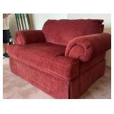 Burgandy Overstuffed Chair