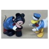 Donald Duck and Mickey Mouse bobble heads vintage