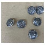 World War II 13 star Air Force buttons