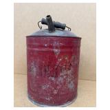 Galvanized railroad gas can