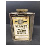 Sta - WET paint varnish remover ad advertising can